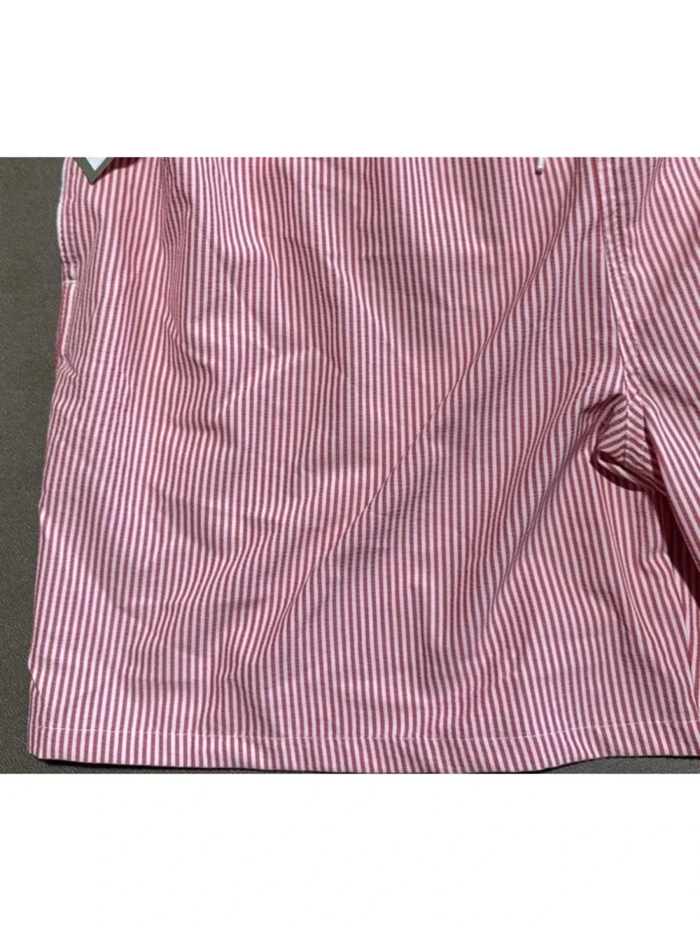 Goodfellow & Co Big and Tall Swim Trunks Red Stripe Seersucker Size 2XL NEW